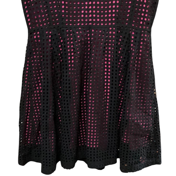 Halogen Black Pink Prism Fit and Flare Dress - Picture 7 of 13